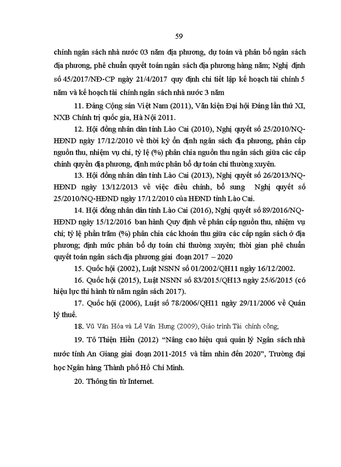 image for page Hoàn thiện công tác tổng hợp dự toán, quyết toán ngân sách nhà nước tại Sở Tài chính tỉnh Lào Cai