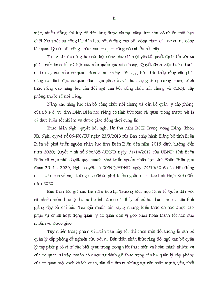 image for page Năng lực quản lý của cán bộ quản lý cấp Phòng thuộc Sở Nội vụ tỉnh Điện Biên
