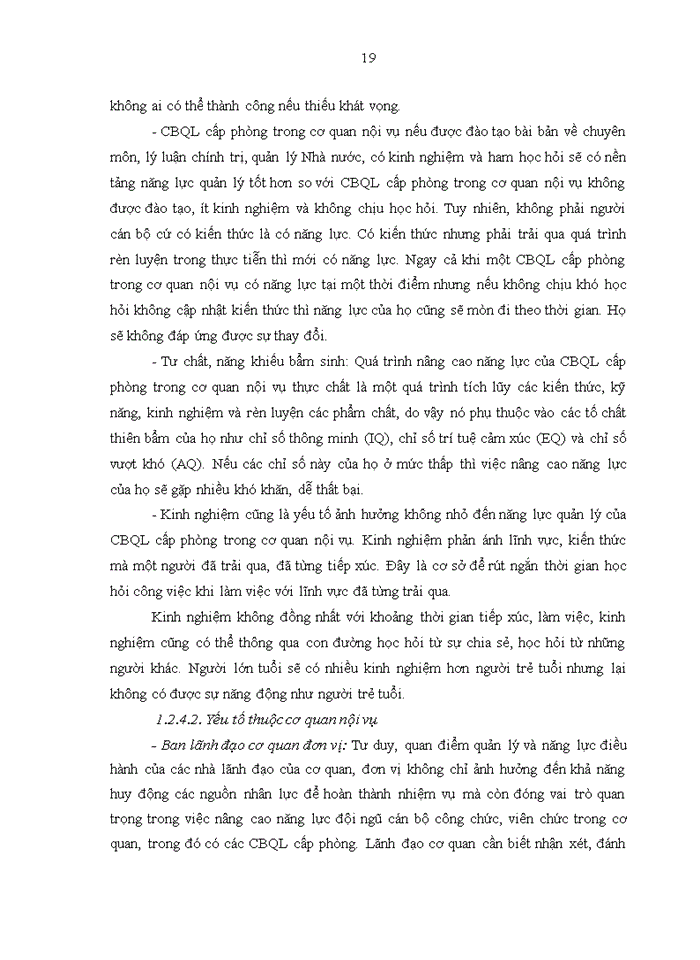 image for page Năng lực quản lý của cán bộ quản lý cấp Phòng thuộc Sở Nội vụ tỉnh Điện Biên
