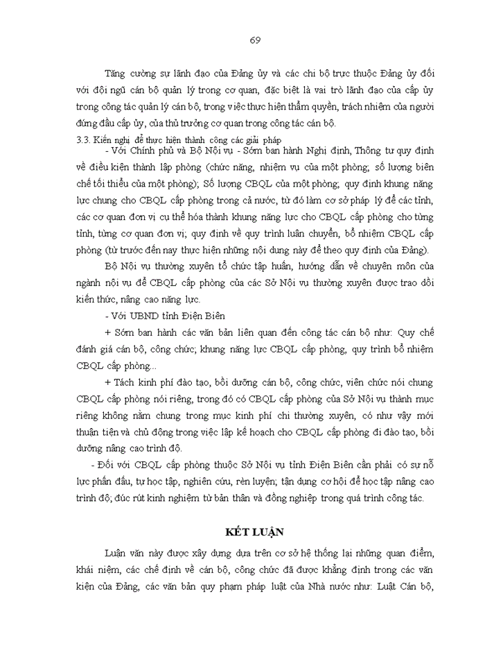 image for page Năng lực quản lý của cán bộ quản lý cấp Phòng thuộc Sở Nội vụ tỉnh Điện Biên