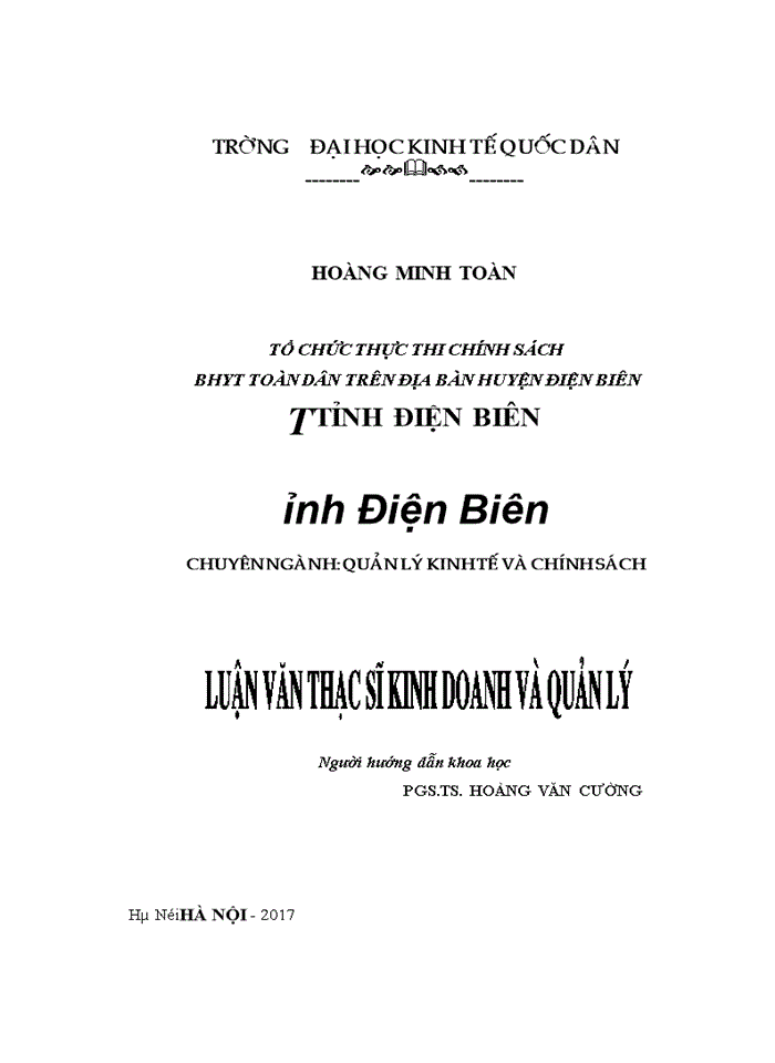 Tổ chức thực thi chính sách BHYT toàn dân trên địa bàn huyện Điện Biên