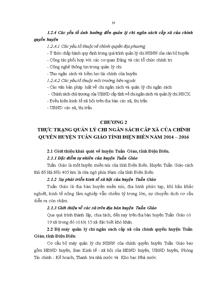 image for page Quản lý chi ngân sách cấp xã trên địa bàn huyện Tuần Giáo, tỉnh Điện Biên