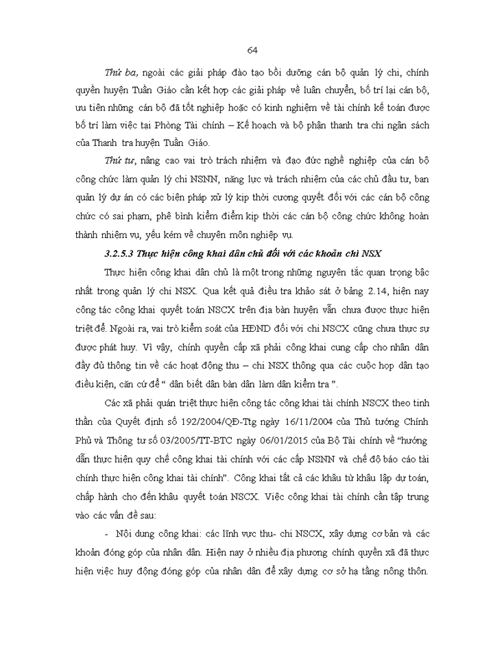 image for page Quản lý chi ngân sách cấp xã trên địa bàn huyện Tuần Giáo, tỉnh Điện Biên