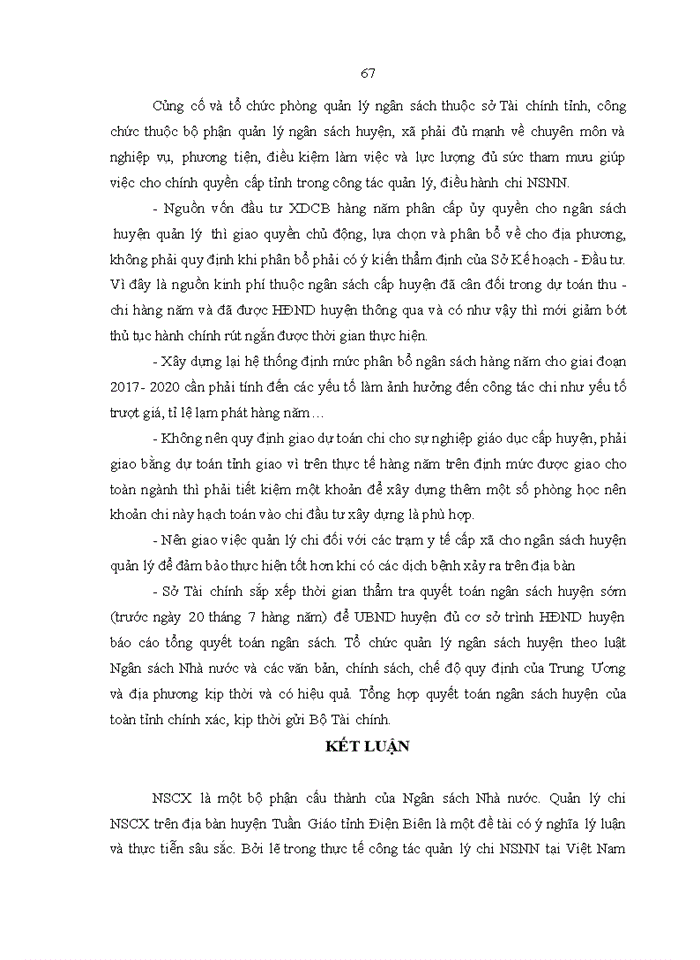 image for page Quản lý chi ngân sách cấp xã trên địa bàn huyện Tuần Giáo, tỉnh Điện Biên