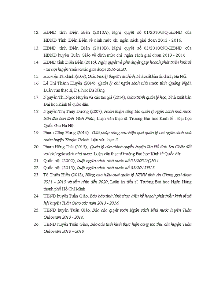 image for page Quản lý chi ngân sách cấp xã trên địa bàn huyện Tuần Giáo, tỉnh Điện Biên