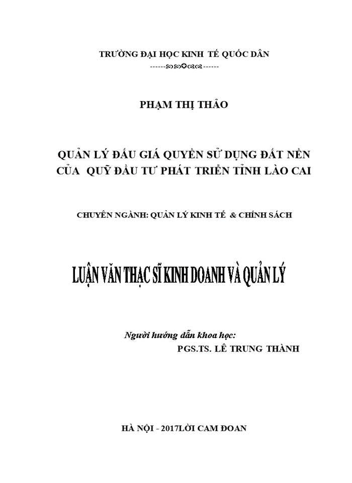 Quản lý đấu giá quyền sử dụng đất nền của Quỹ Đầu tư phát triển tỉnh Lào Cai