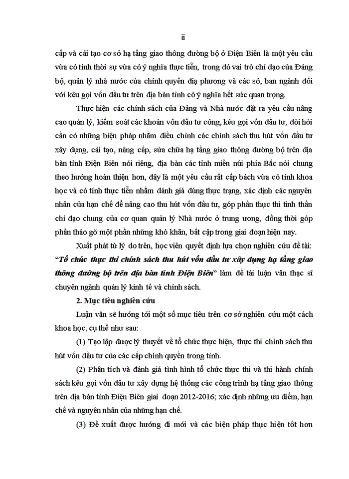 image for page Tổ chức thực thi chính sách thu hút vốn đầu tư xây dựng hạ tầng giao thông đường bộ trên địa bàn tỉnh Điện Biên