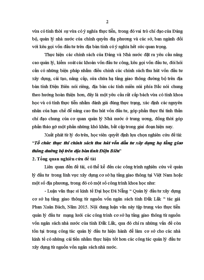 image for page Tổ chức thực thi chính sách thu hút vốn đầu tư xây dựng hạ tầng giao thông đường bộ trên địa bàn tỉnh Điện Biên