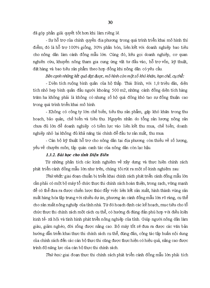 image for page Tổ chức thực thi chính sách phát triển cánh đồng mẫu lớn trên địa bàn tỉnh Điện Biên