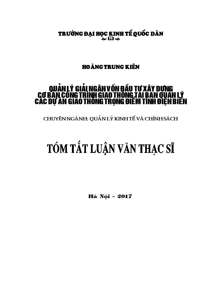 image for page Quản lý giải ngân vốn đầu tư xây dựng cơ bản công trình giao thông tại Ban quản lý các dự án giao thông trọng điểm tỉnh Điện Biên