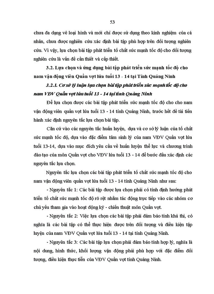 image for page Nghiên cứu lựa chọn bài tập phát triển sức mạnh tốc độ cho nam vđv quần vợt lứa tuổi 13-14 tỉnh Quảng Ninh