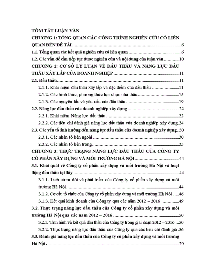 image for page Nâng cao năng lực đấu thầu tại Công ty cổ phần xây dựng và môi trường Hà Nội