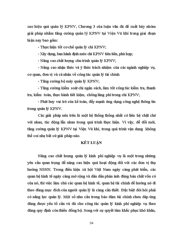 image for page Quản lý kinh phí nghiệp vụ tại Viện Vũ khí – Tổng cục Công nghiệp Quốc phòng