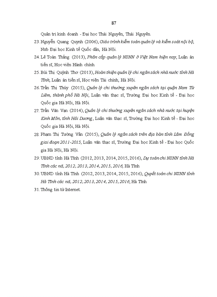 image for page Quản lý chi thường xuyên đơn vị sự nghiệp tại Sở Tài chính Hà Tĩnh