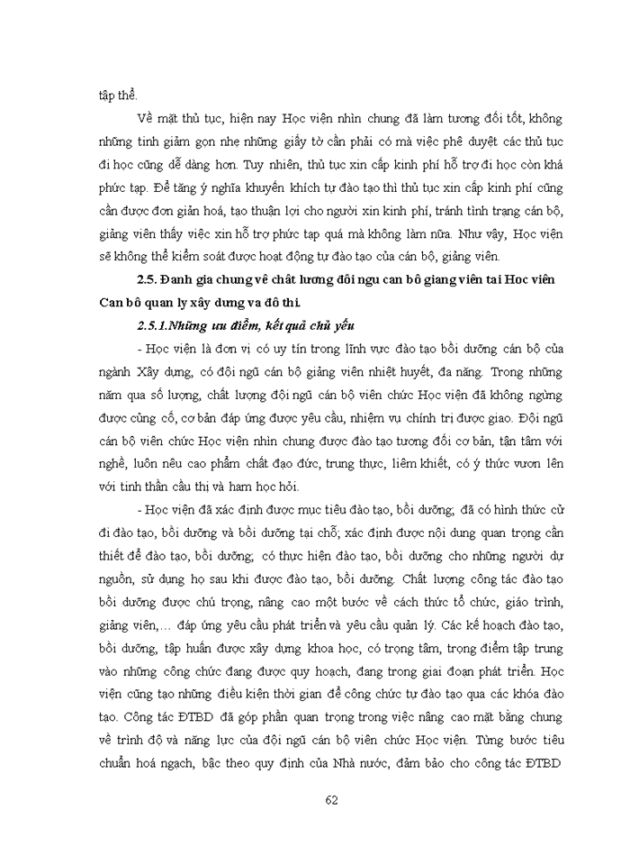 image for page Chất lượng đội ngũ giảng viên của Học viện Cán bộ quản lý xây dựng và đô thị