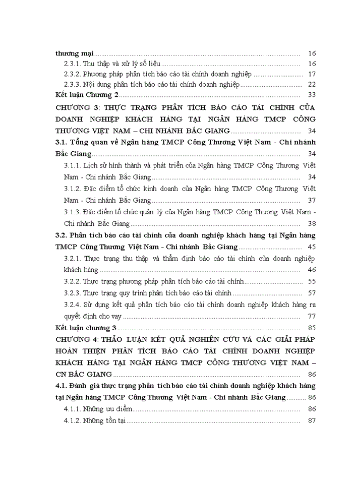 image for page Hoàn thiện phân tích báo cáo tài chính của các doanh nghiệp khách hàng tại Ngân hàng TMCP Công Thương Việt Nam – Chi nhánh Bắc Giang