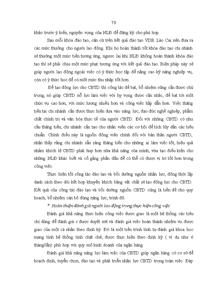 image for page Tạo động lực làm việc cho cán bộ tín dụng tại Chi nhánh Ngân hàng Phát triển Lào Cai