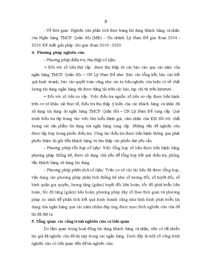 image for page Chất lượng tín dụng khách hàng cá nhân của Ngân hàng TMCP Quân đội (MB) - Chi nhánh Lý Nam Đế