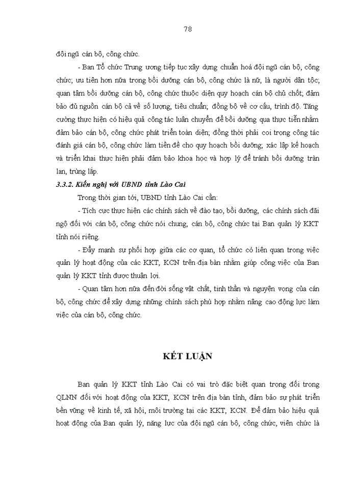 image for page Năng lực quản lý của cán bộ quản lý các phòng, ban chuyên môn tại Ban quản lý khu Kinh tế tỉnh Lào Cai