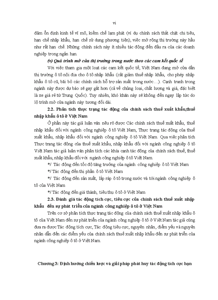 image for page Tác động của chính sách thuế xuất khẩu, thuế nhập khẩu đối với việc phát triển ngành công nghiệp ô tô ở Việt Nam