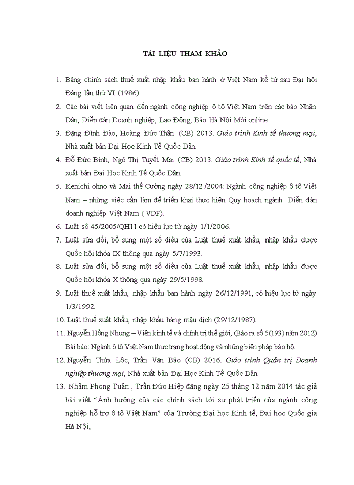 image for page Tác động của chính sách thuế xuất khẩu, thuế nhập khẩu đối với việc phát triển ngành công nghiệp ô tô ở Việt Nam