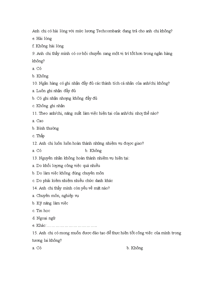 image for page Đào tạo nguồn nhân lực tại khối Vận hành & công nghệ - Ngân hàng TMCP kỹ thương Việt Nam (Techcombank)