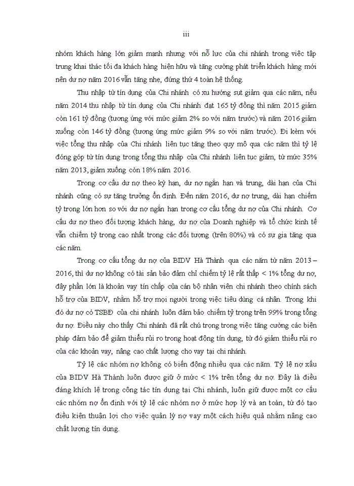 image for page Quản trị rủi ro tín dụng tại ngân hàng thương mại cổ phần đầu tư phát triển Việt Nam chi nhánh Hà Thành