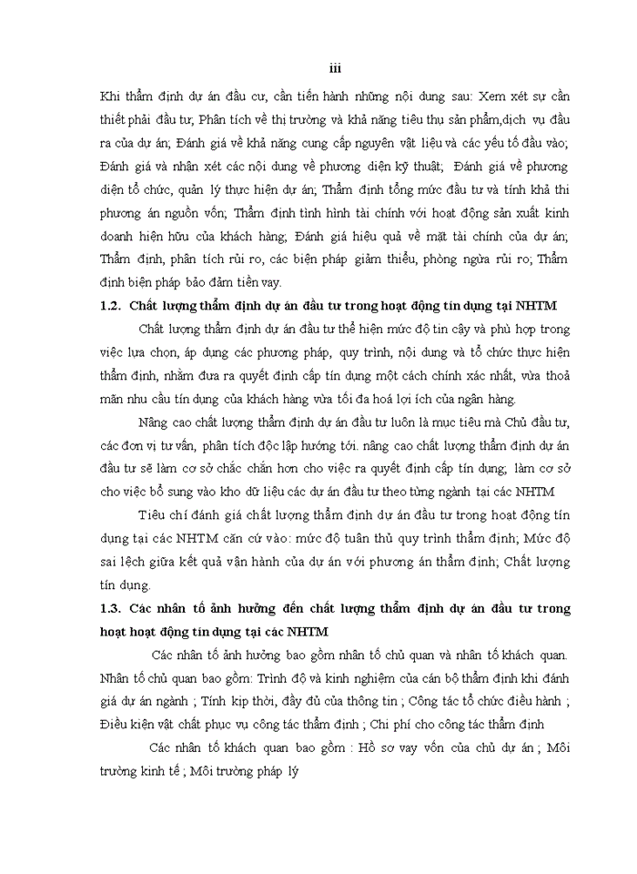image for page Nâng cao chất lượng thẩm định dự án đầu tư trong hoạt động tín dụng tại NHTMCP Đầu tư và Phát triển Việt Nam – Chi nhánh Cầu Giấy
