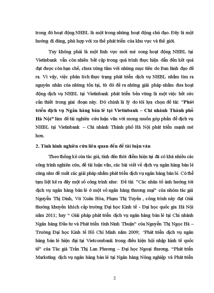 image for page Phát triển dịch vụ Ngân hàng bán lẻ tại Vietinbank – Chi nhánh Thành phố Hà Nội