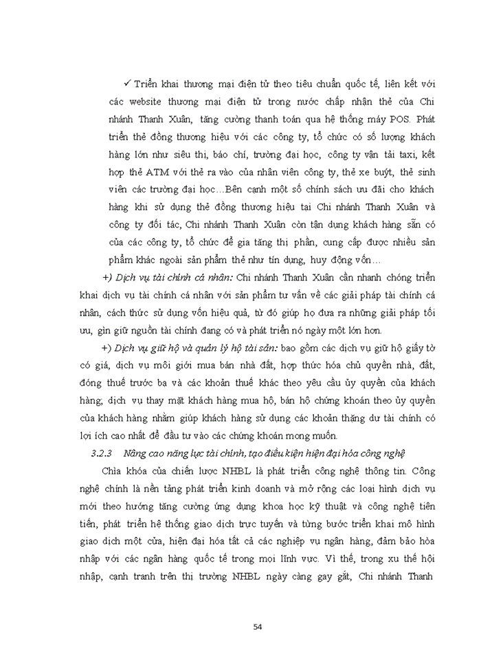 image for page Giải pháp phát triển dịch vụ ngân hàng bán lẻ tại Ngân hàng TMCP Đầu tư và phát triển Việt Nam – Chi nhánh Thanh Xuân