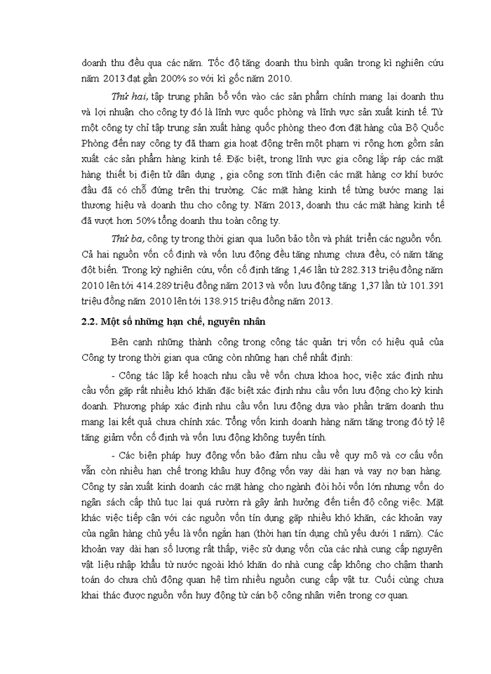 image for page Hoàn thiện quản trị vốn của công ty trách nhiệm hữu hạn một thành viên Điện tử Sao Mai