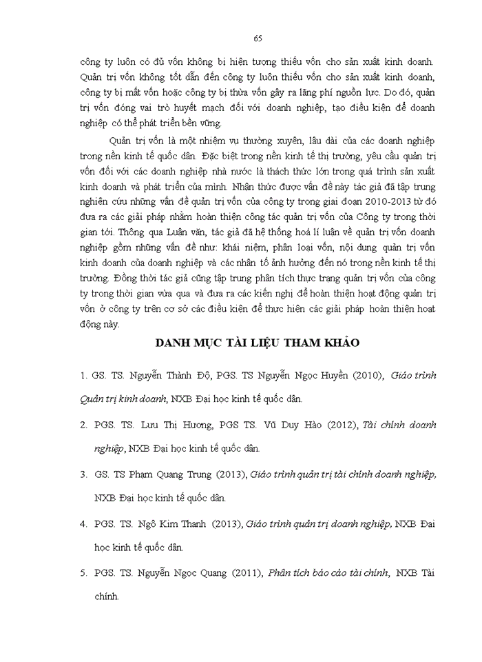 image for page Hoàn thiện quản trị vốn của công ty trách nhiệm hữu hạn một thành viên Điện tử Sao Mai