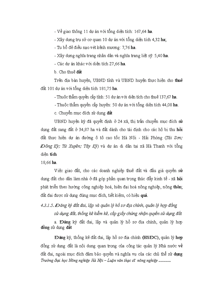 image for page Đánh giá việc thực hiện chính sách bồi thường, hỗ trợ giải phóng mặt bằng và tái định cư khi Nhà nước thu hồi đất tại một số dự án trên địa bàn huyện Tứ Kỳ, tỉnh Hải Dương