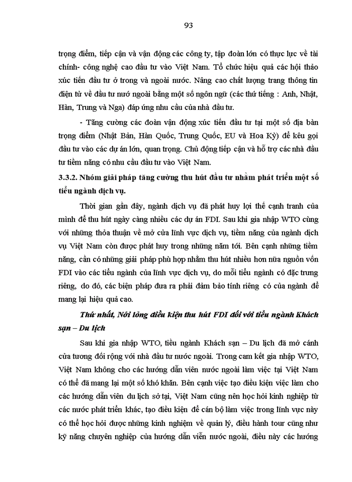 image for page Thu hút FDI nhằm phát triển lĩnh vực dịch vụ trong điều kiện Việt Nam là thành viên của WTO