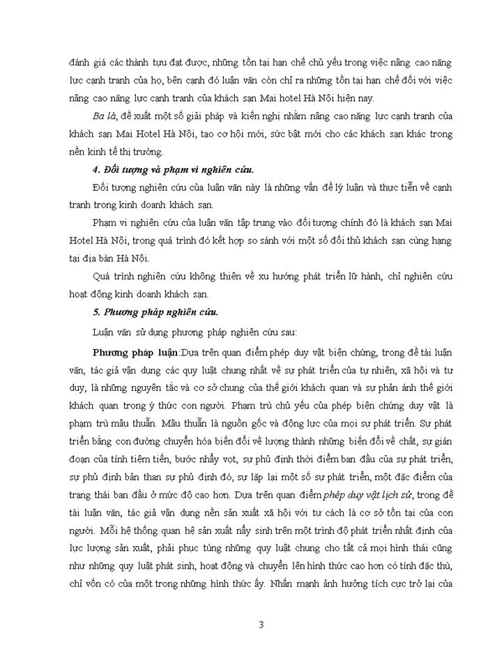 image for page Nâng cao năng lực cạnh tranh của khách sạn Mai Hotel Hà Nội