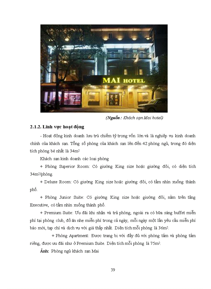 image for page Nâng cao năng lực cạnh tranh của khách sạn Mai Hotel Hà Nội