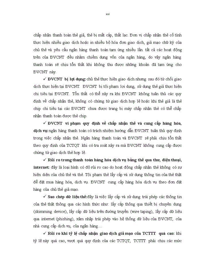 image for page Quản trị rủi ro trong hoạt động kinh doanh thẻ tín dụng tại Ngân hàng TMCP Ngoại Thương Việt Nam – Sở Giao Dịch
