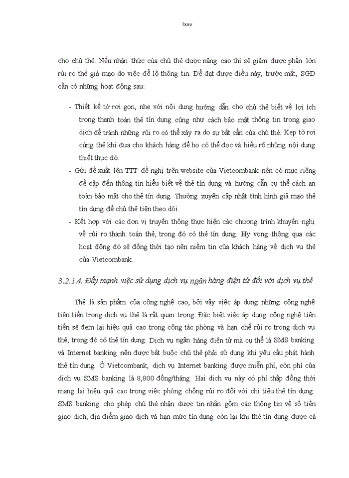 image for page Quản trị rủi ro trong hoạt động kinh doanh thẻ tín dụng tại Ngân hàng TMCP Ngoại Thương Việt Nam – Sở Giao Dịch