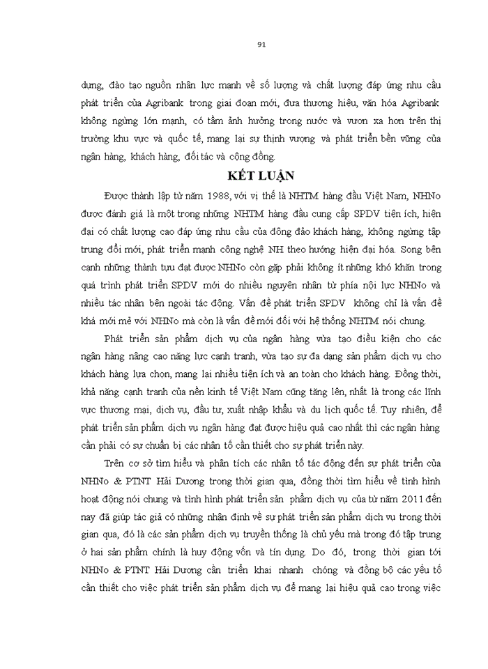 image for page Phát triển Sản phẩm Dịch vụ ở Ngân hàng Nông nghiệp và Phát triển Nông thôn Việt Nam – Chi nhánh tỉnh Hải Dương