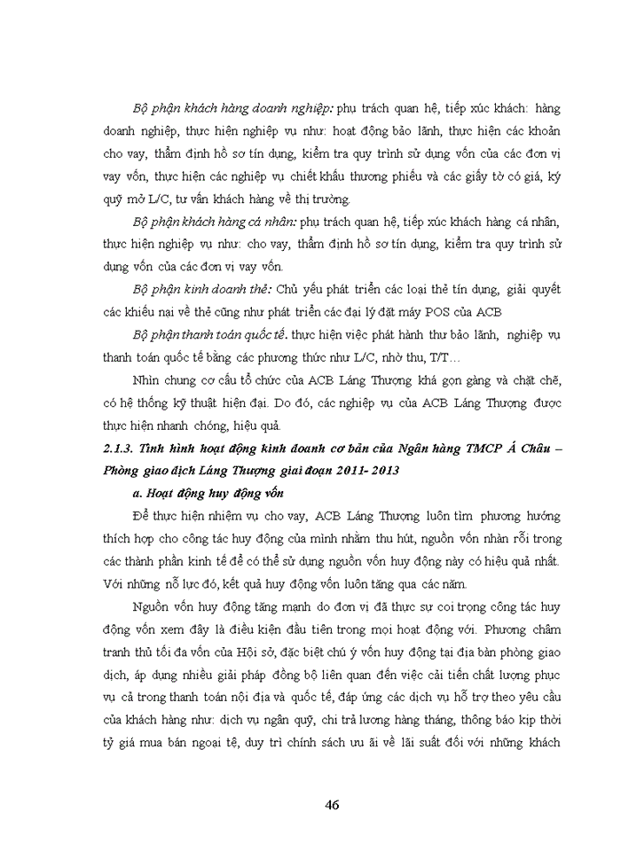 image for page Hạn chế rủi ro tín dụng tại Ngân hàng TMCP Á Châu – Phòng giao dịch Láng Thượng