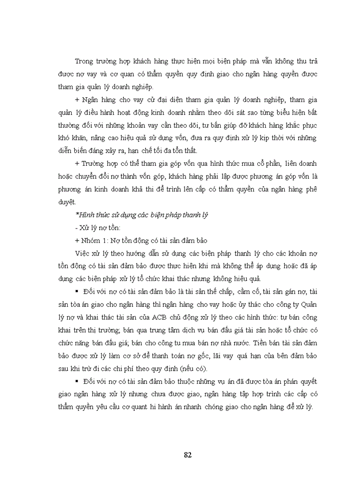 image for page Hạn chế rủi ro tín dụng tại Ngân hàng TMCP Á Châu – Phòng giao dịch Láng Thượng