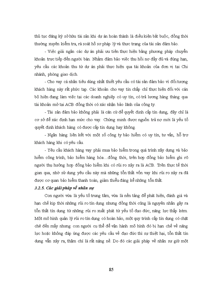 image for page Hạn chế rủi ro tín dụng tại Ngân hàng TMCP Á Châu – Phòng giao dịch Láng Thượng