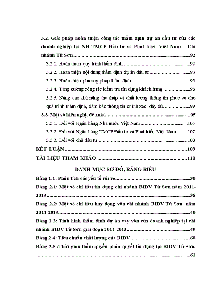 image for page Hoàn thiện công tác thẩm định dự án đầu tư của các doanh nghiệp tại Ngân hàng TMCP Đầu tư và phát triển Việt Nam-Chi nhánh Từ Sơn