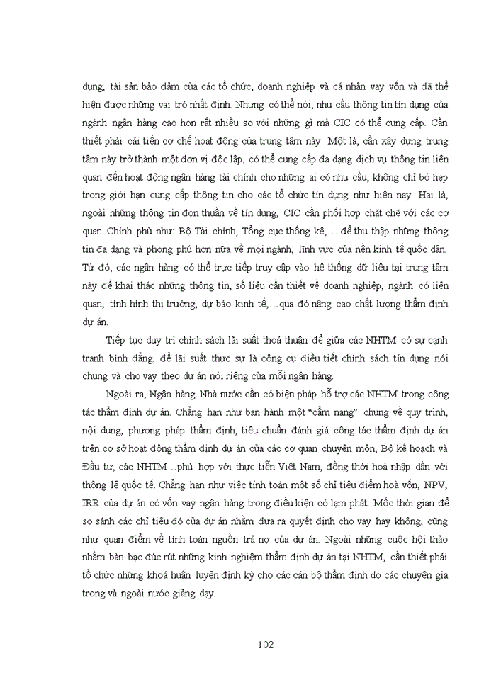 image for page Hoàn thiện công tác thẩm định dự án đầu tư của các doanh nghiệp tại Ngân hàng TMCP Đầu tư và phát triển Việt Nam-Chi nhánh Từ Sơn