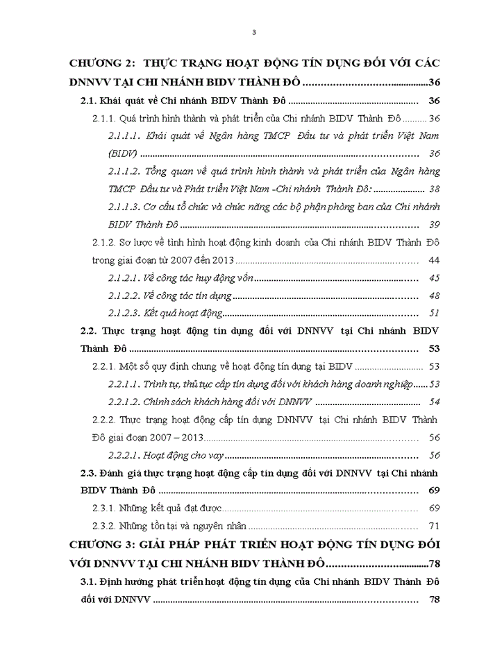 image for page Hoạt động tín dụng đối với DNNVV tại Ngân hàng TMCP Đầu tư và Phát triển Việt Nam - Chi nhánh Thành Đô: Thực trạng và giải pháp