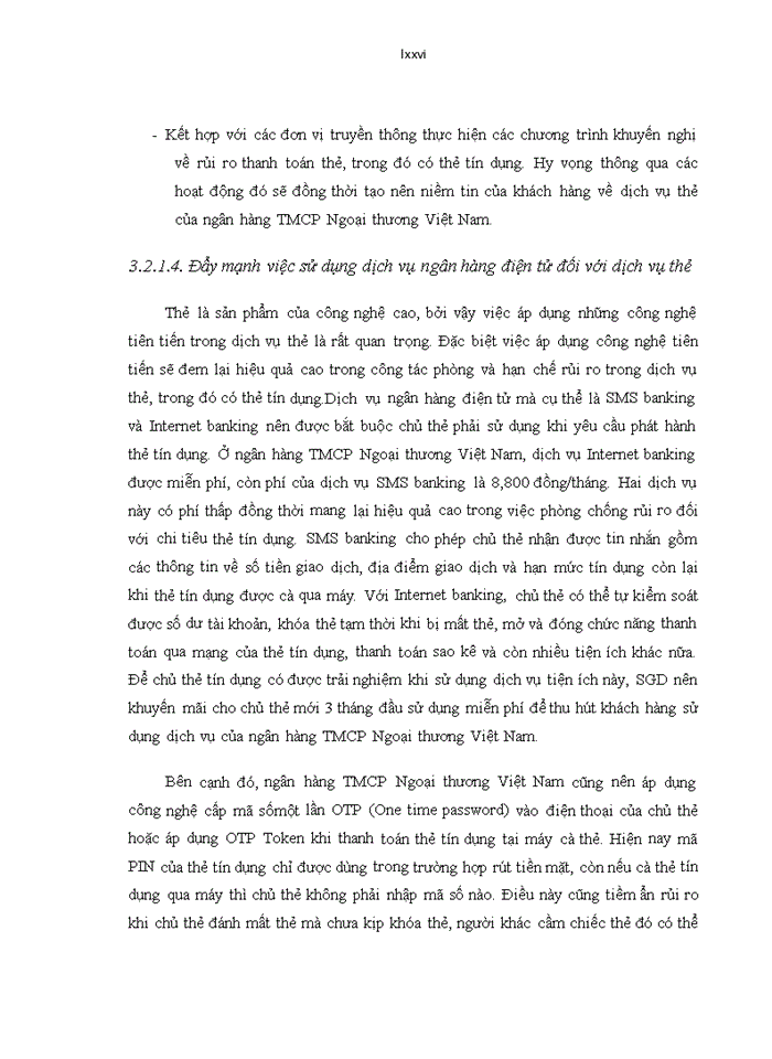 image for page Quản trị rủi ro trong hoạt động kinh doanh thẻ tín dụng tại Ngân hàng TMCP Ngoại Thương Việt Nam – Sở Giao Dịch