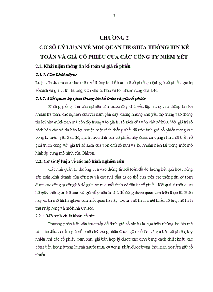 image for page Nghiên cứu mối quan hệ giữa thông tin kế toán và giá cổ phiếu của các công ty niêm yết trên Sở giao dịch Chứng khoán Thành phố Hồ Chí Minh