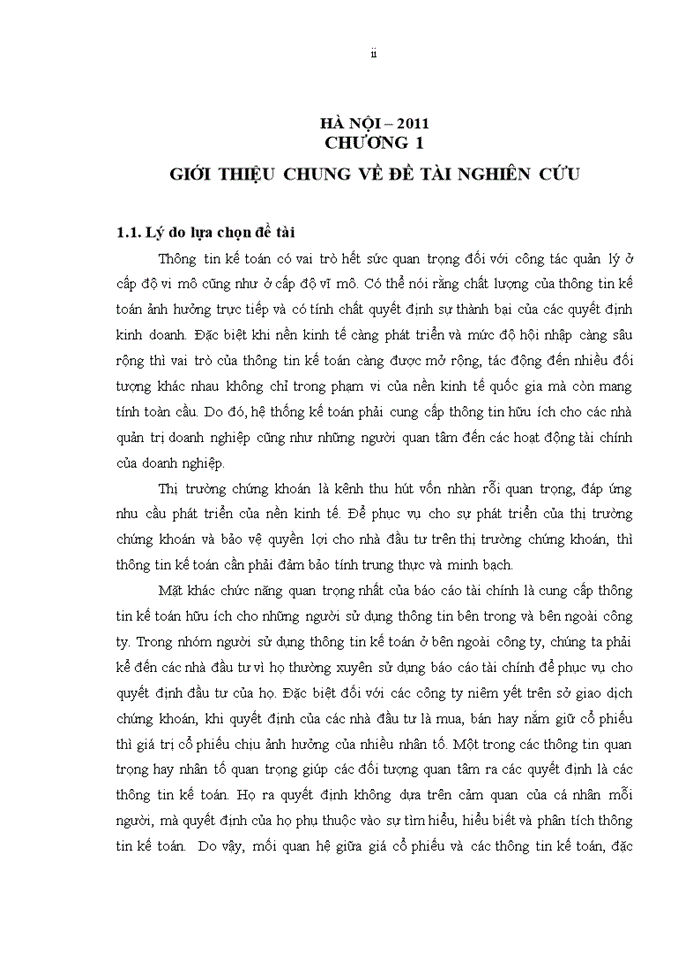 image for page Nghiên cứu mối quan hệ giữa thông tin kế toán và giá cổ phiếu của các công ty niêm yết trên Sở giao dịch Chứng khoán Thành phố Hồ Chí Minh