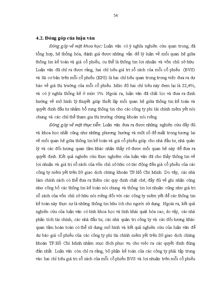 image for page Nghiên cứu mối quan hệ giữa thông tin kế toán và giá cổ phiếu của các công ty niêm yết trên Sở giao dịch Chứng khoán Thành phố Hồ Chí Minh