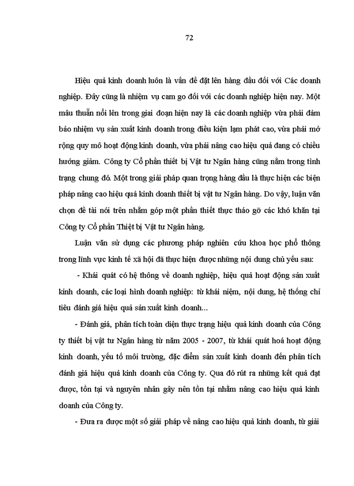 image for page Giải pháp nâng cao hiệu quả hoạt động kinh doanh của Công ty cổ phần thiết bị vật tư Ngân hàng